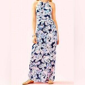 💙 HTF NWT - Lilly Pulitzer Martina Maxi Dress XL